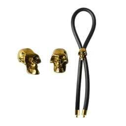 C-Ring Lasso Gold Skull B Silicone, image 2