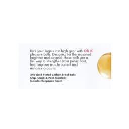 (wd) Cgc Oh K 24k Gold Plated Pleasure Balls - Image 2