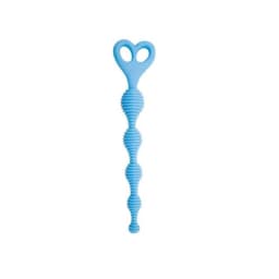 Climax Anal Beads Silicon Stripes Blue, image 1