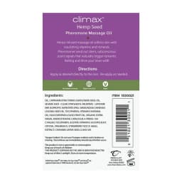 (wd) Climax Hemp Seed Pheromon Massage Oil 4oz - Image 2