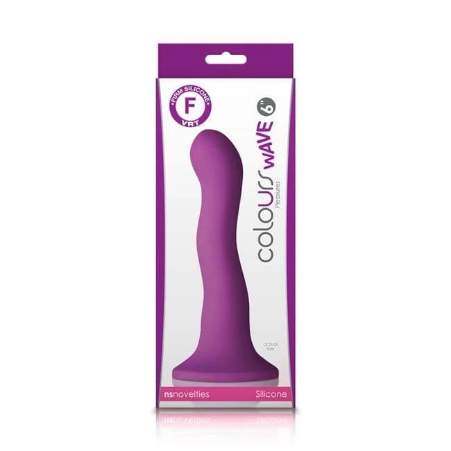(wd) Colours Wave 6in Dildo Pu - Image 1