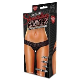 Crotchless Panties w/ Pear Beads, image 3