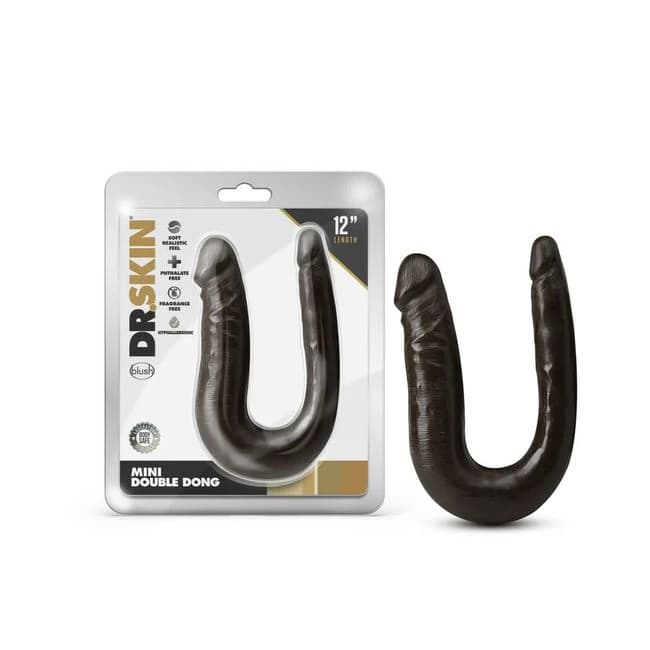 (WD) DR SKIN MINI DOUBLE DONG CHOCOLATE  - Image 1