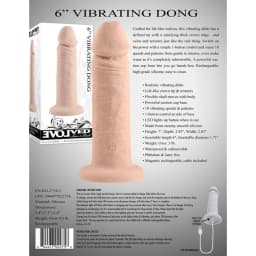Evolved 6in Girthy Vibrat Dong Light, image 4