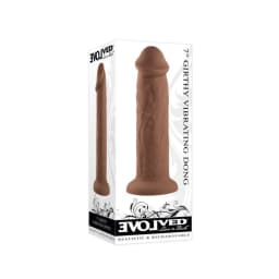Evolved 7in Girthy Vibrat Dong Dark, image 3