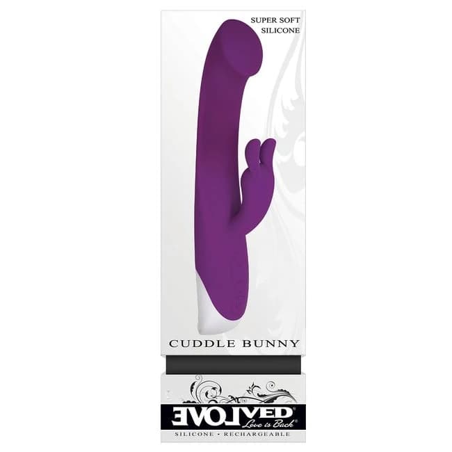(wd) Evolved Cuddle Bunny Purp Double Vibrator - Image 1