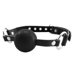 (wd) Gag Leather Ball Black - Image 1