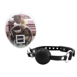 (wd) Gag Leather Ball Black - Image 2