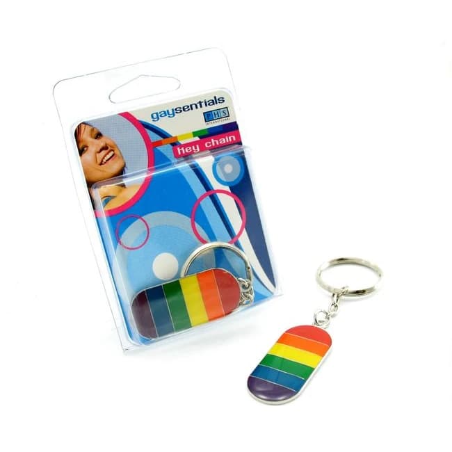 (wd) Gaysentials Enamel Key Ch Flag - Image 1