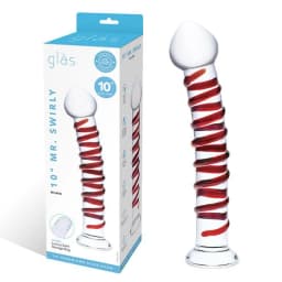 (wd) Glas 10 Mr. Swirly Dildo " - Image 6