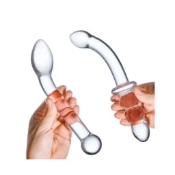 (wd) Glas 2pc G-spot Pleasure Dildo Set - Image 4