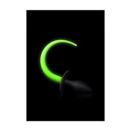 (wd) Glow Puppy Tail Plug Glow the Dark - Image 1