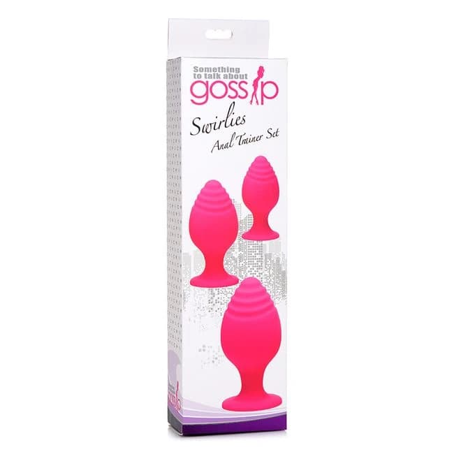 (WD) GOSSIP SWIRLIES ANAL TRAI SET MAGENTA  - Image 1