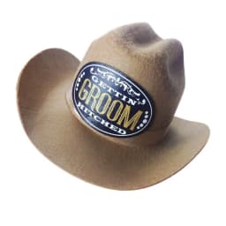 (wd) Groom Cowboy Hat - Image 2