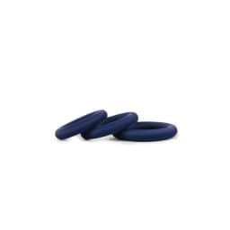 Hombre Snug Fit Silicone C-Ring 3 pk Navy, image 3