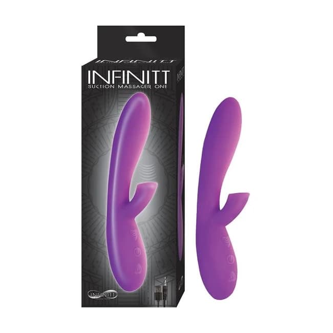 (wd) Infinitt Suction Massager Vibrator Purple - Image 1