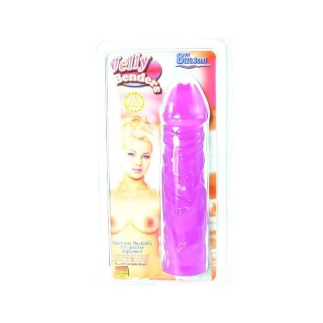 (wd) Jelly Bender 8in Purple - Image 1