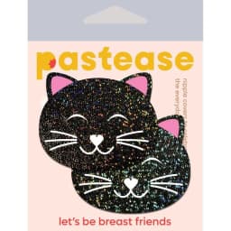 Kitty Cat Black Glitter, image 3