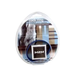(wd) Leather Velcro C Ring Black/blue - Image 1