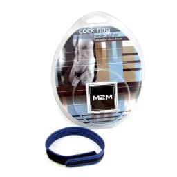 (wd) Leather Velcro C Ring Black/blue - Image 2