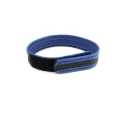 (wd) Leather Velcro C Ring Black/blue - Image 3
