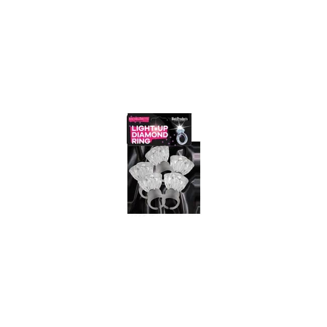 (wd) Light Up Diamond Ring 5pk - Image 1
