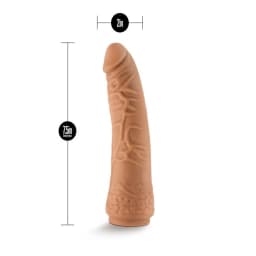 Lock on 7.5in Realistic L on Dildo Mocha, image 3