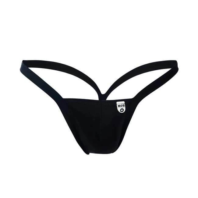 (wd) Mob Y Buns Thong Black La - Image 1
