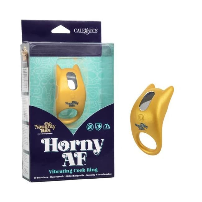(wd) Naughty Bits Horny Af Vibrating Cock Ring - Image 1