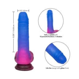 Naughty Bits Ombre Hombre Vibrating Dildo, image 4