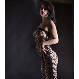 Naughty Girl Black Mesh J O/S, image 1