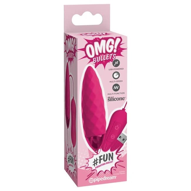 (wd) Omg! Bullets #fun Usb Bul Fuchsia - Image 1