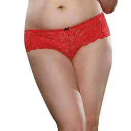 Open Crotch Lace Boy Shor/2x, image 3