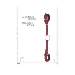 Ouch Halo Handcuff W Conn Burgundy, image 3
