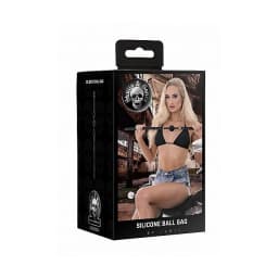 Ouch! Skulls & Bones Sili Ball Gag Black, image 3
