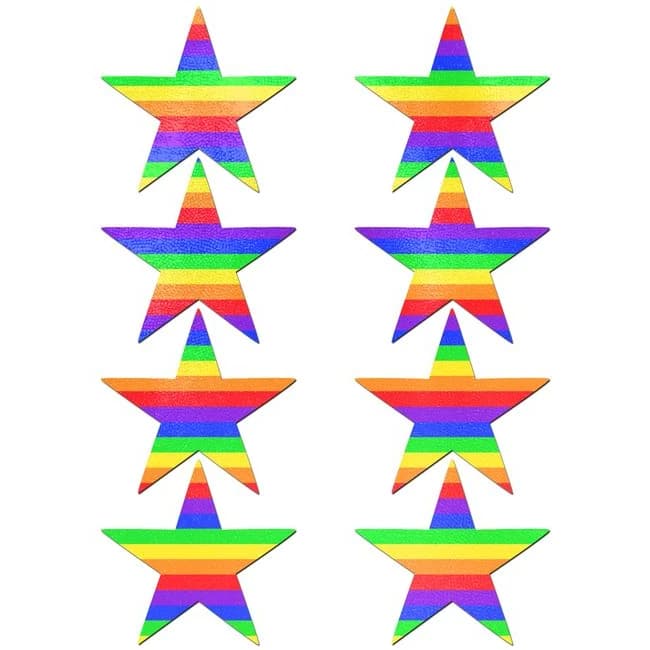 (WD) PASTEASE BODY MINIS 8PC RAINBOW STAR  - Image 1