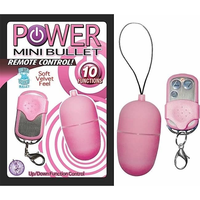 (WD) POWER MINI BULLET REMOTE CONTROL PINK  - Image 1