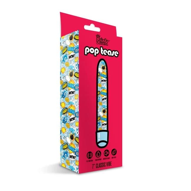 (wd) Prints Charming Pop Tease Vibe Bang Blue - Image 1