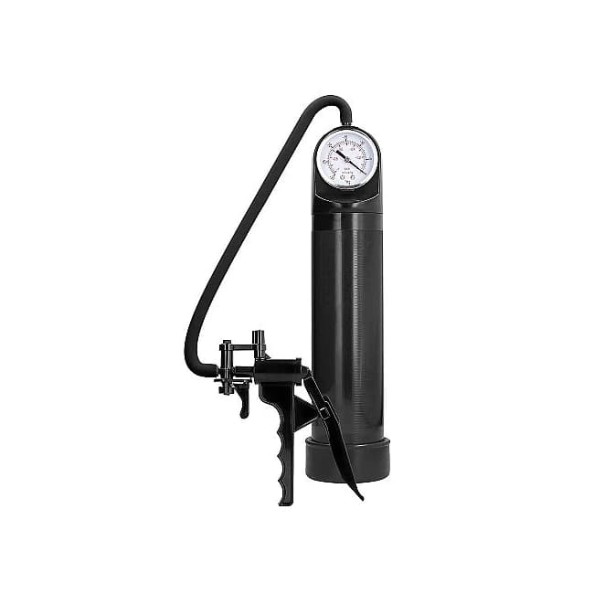 (WD) PUMPED ELITE PUMP W/ ADVA PSI GAUGE BLACK  - Image 1