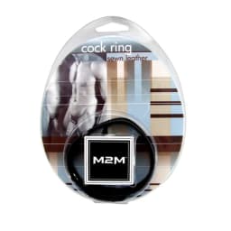 (wd) Ring Leather 3 Snaps Blac - Image 1