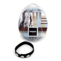 (wd) Ring Leather 3 Snaps Blac - Image 2