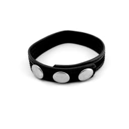 (wd) Ring Leather 3 Snaps Blac - Image 3