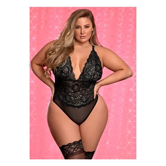 (WD) RISQUE BUSINESS TEDDY BLA 2XL  - Image 1