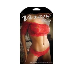 Rose & Thorn Lace Crop to Panty, image 4