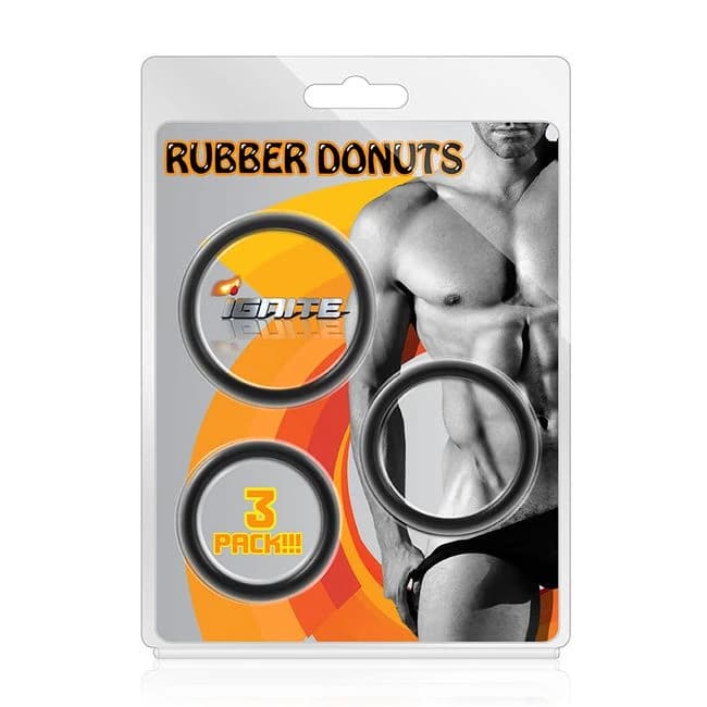 (wd) Rubber Rings 3 Pack 1.5in 1.75in 2.00in - Image 1