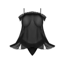 Ruffled Babydoll & Thong, image 2