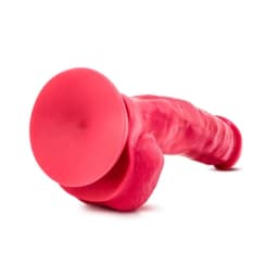 Ruse Shimmy Cerise Red Realistic Dildo, image 4