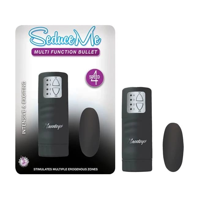 (wd) Seduce Me Multi Function Bullet Black - Image 1