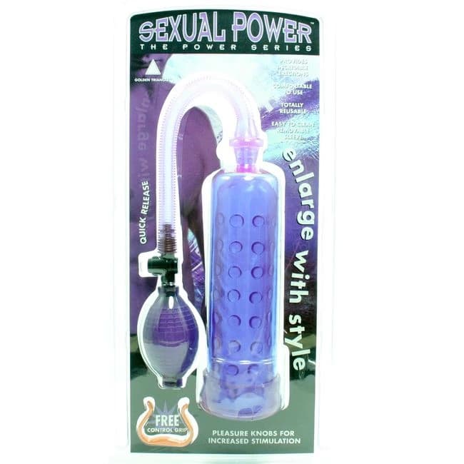(wd) Sexual Power Pump W/ Grip Lavender - Image 1