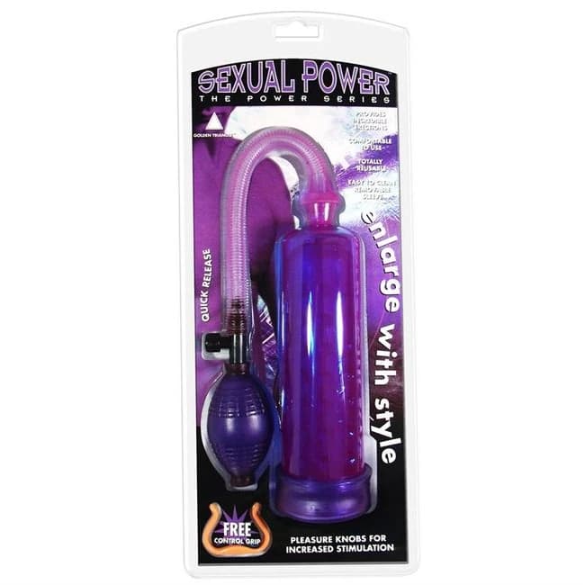 (wd) Sexual Power Pump W/ Grip Lavender - Image 4